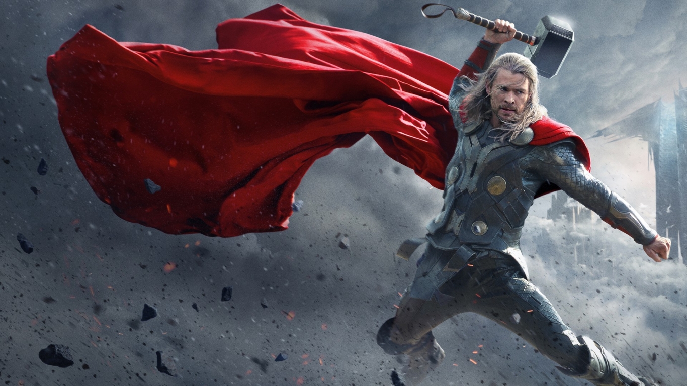 2013 Thor The Dark World Poster for 1366 x 768 HDTV resolution