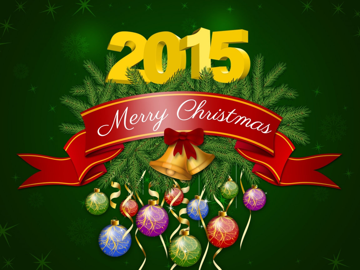 2014 Merry Christmas Poster for 1152 x 864 resolution