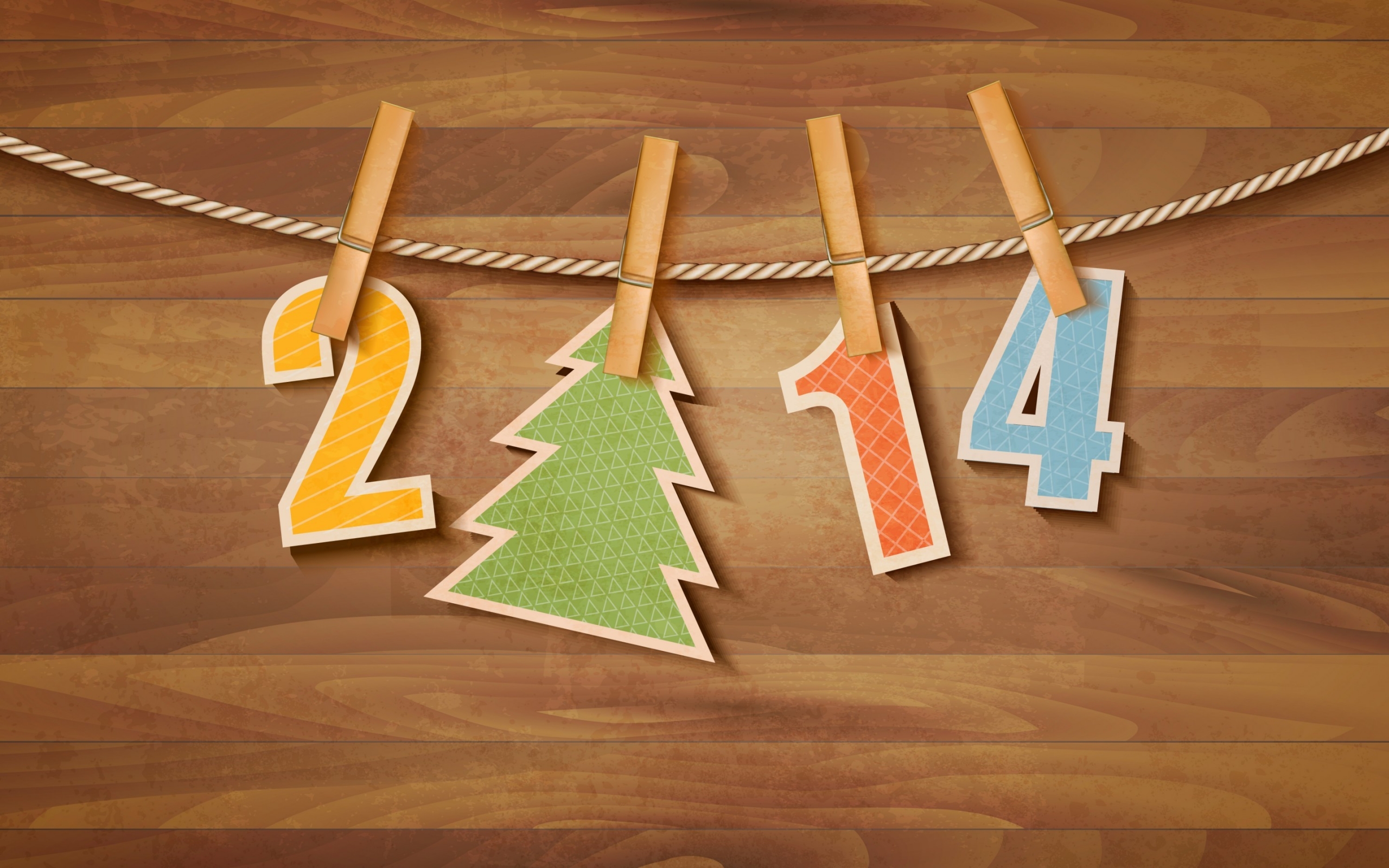 2014 New Year for 2560 x 1600 widescreen resolution