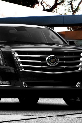  2015 Black Cadillac Escalade for 320 x 480 iPhone resolution