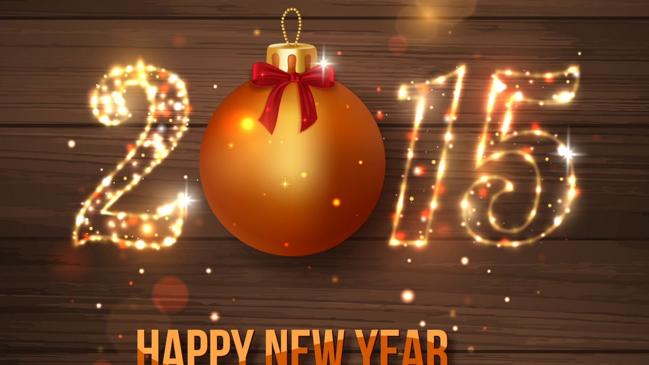 2015 Happy New Year for 1280 x 720 HDTV 720p resolution