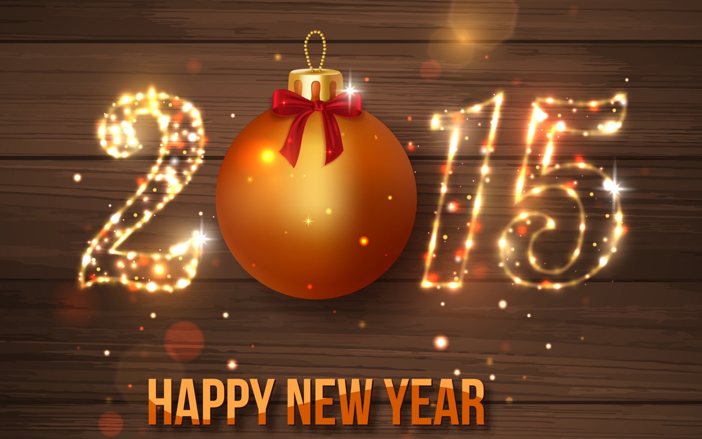 2015 Happy New Year for 2880 x 1800 Retina Display resolution