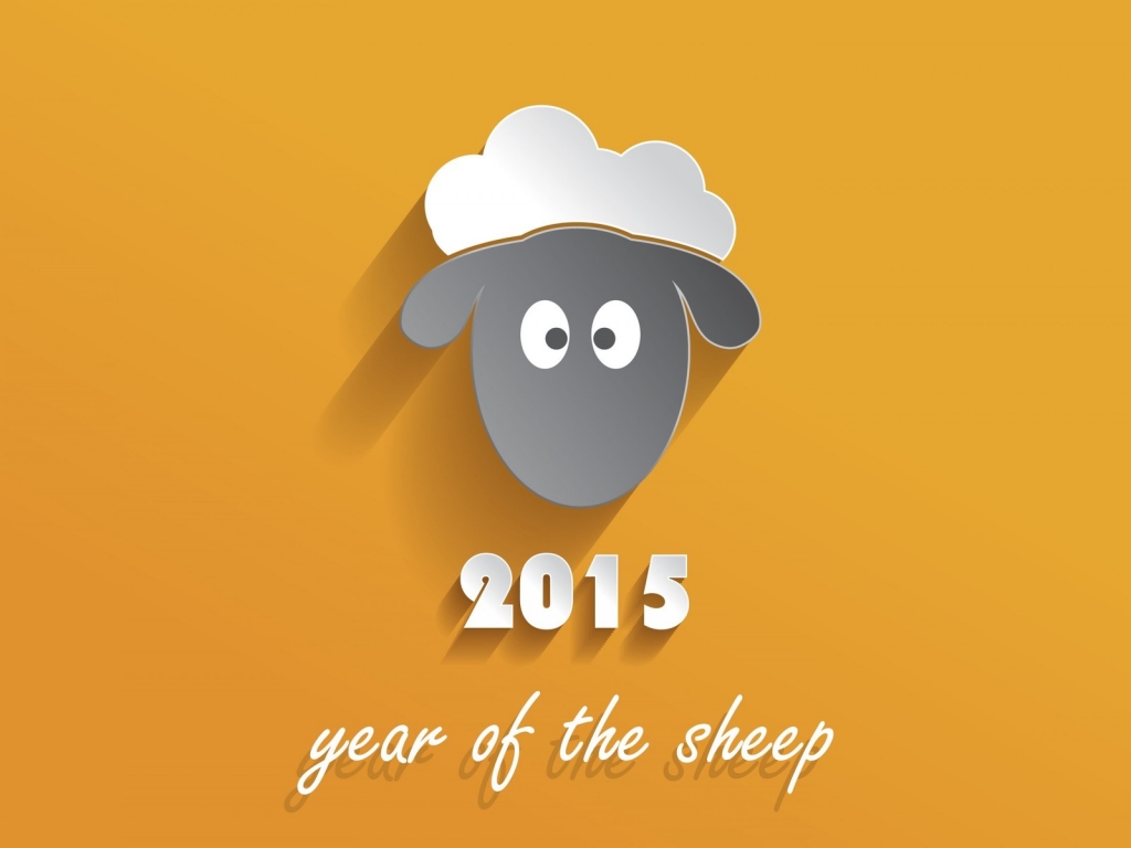 2015 Year of the Sheep for 1024 x 768 resolution