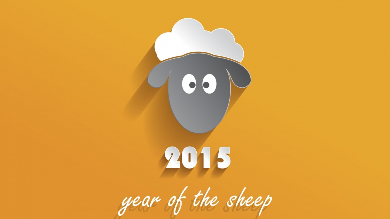 2015 Year of the Sheep for 1366 x 768 HDTV resolution