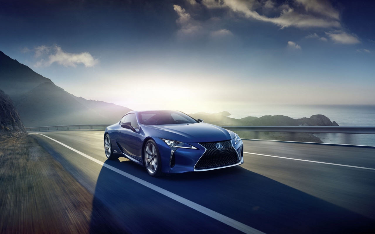 2016 Lexus LC 500h Coupe for 1280 x 800 widescreen resolution