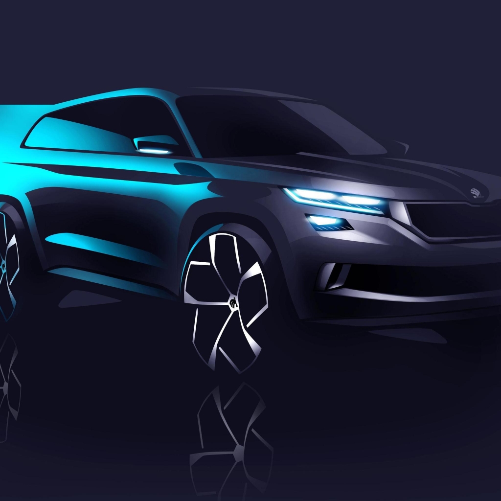 2016 Skoda Visions Concept for 1024 x 1024 iPad resolution