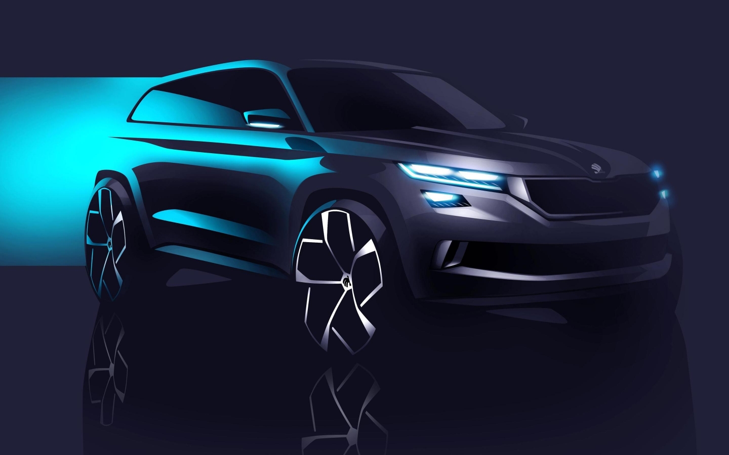 2016 Skoda Visions Concept for 1440 x 900 widescreen resolution
