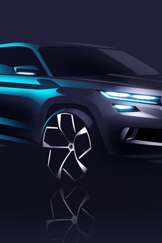 2016 Skoda Visions Concept for 320 x 480 iPhone resolution