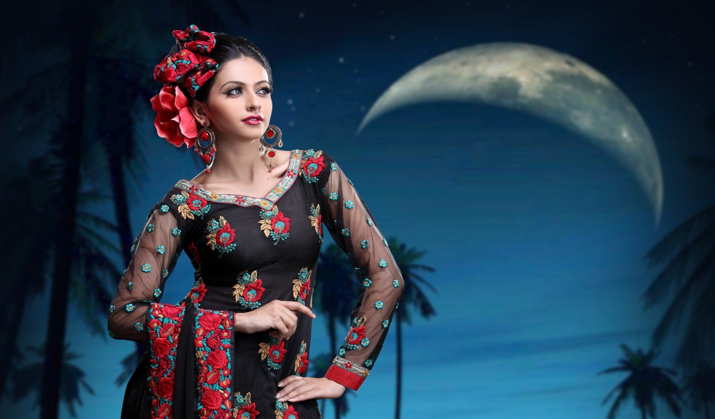 Aamna Shariff Shooting for 1024 x 600 widescreen resolution