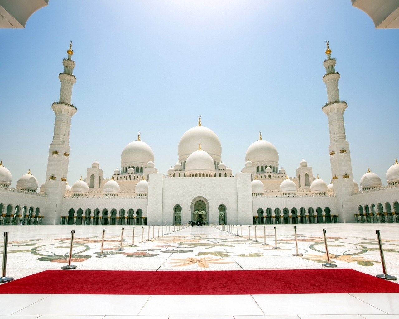 Abu Dhabi Sheikh Zayed Mosque for 1280 x 1024 resolution