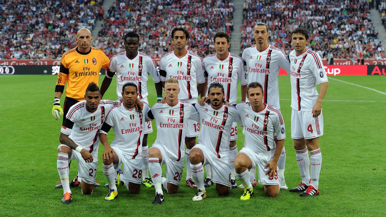 AC Milan Team Picture for 1280 x 720 HDTV 720p resolution