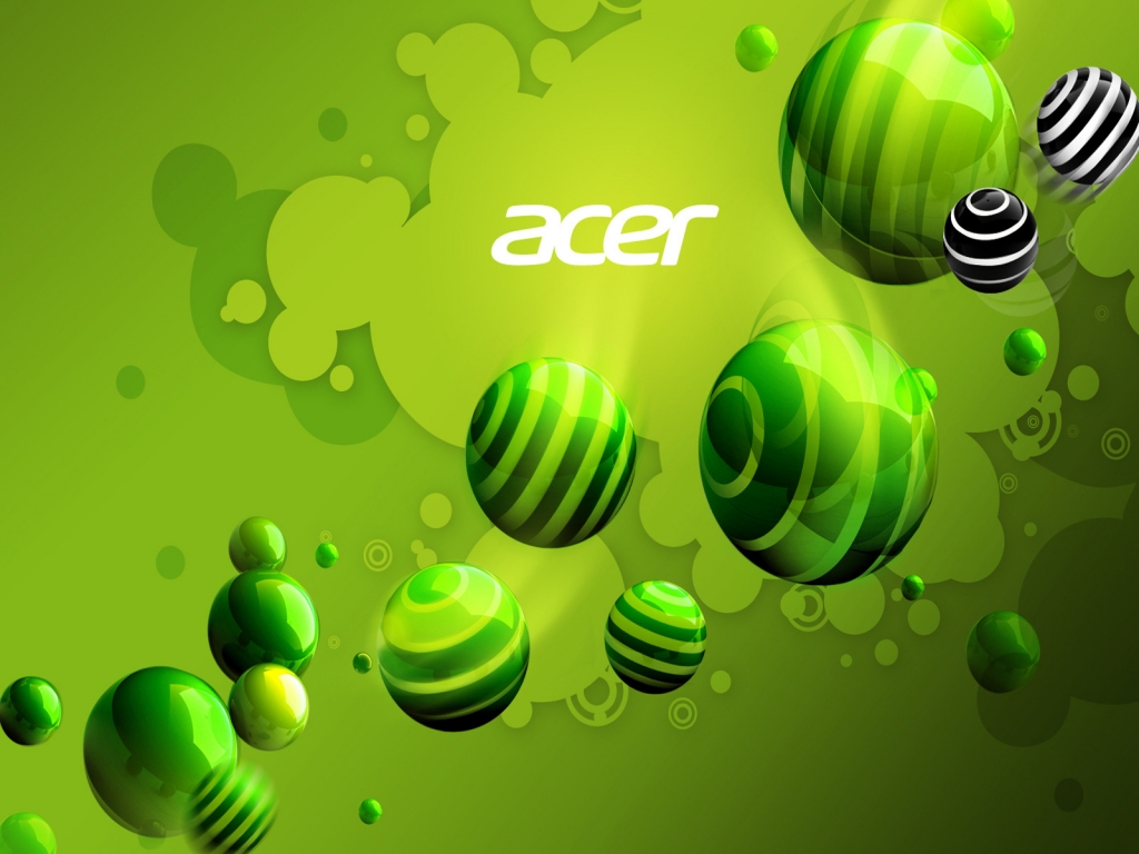 Acer Green World for 1024 x 768 resolution