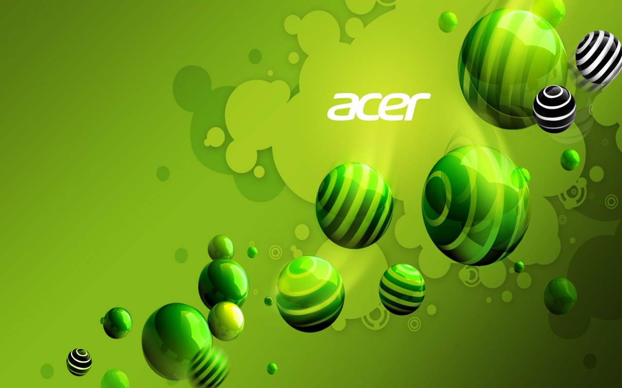 Acer Green World for 1280 x 800 widescreen resolution