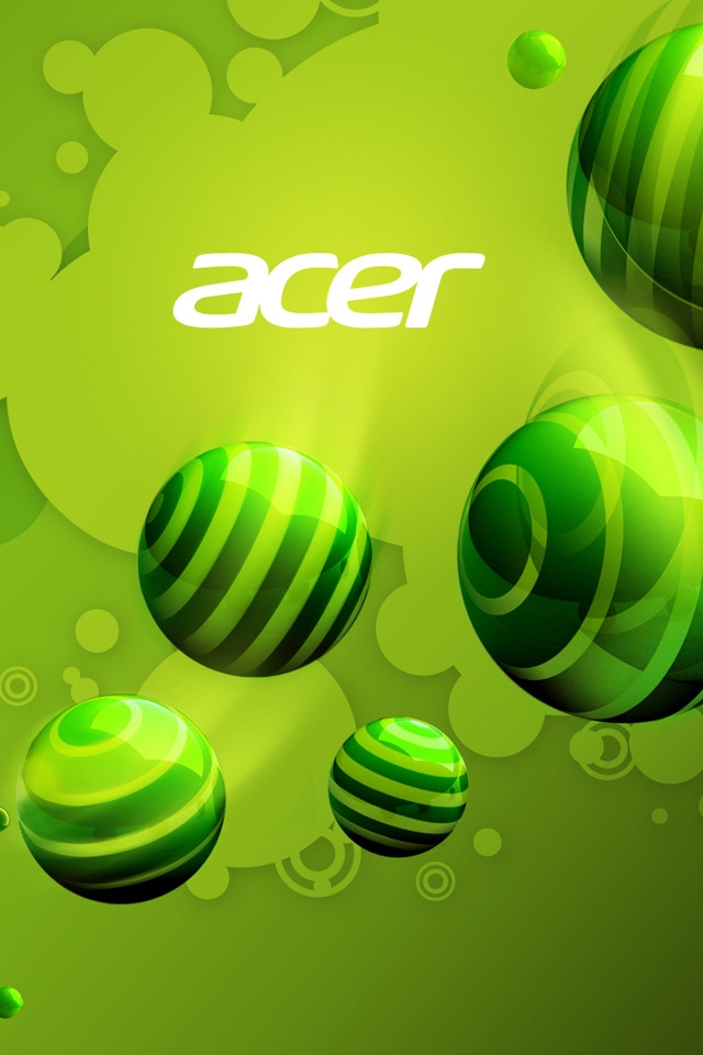 Acer Green World for 640 x 960 iPhone 4 resolution