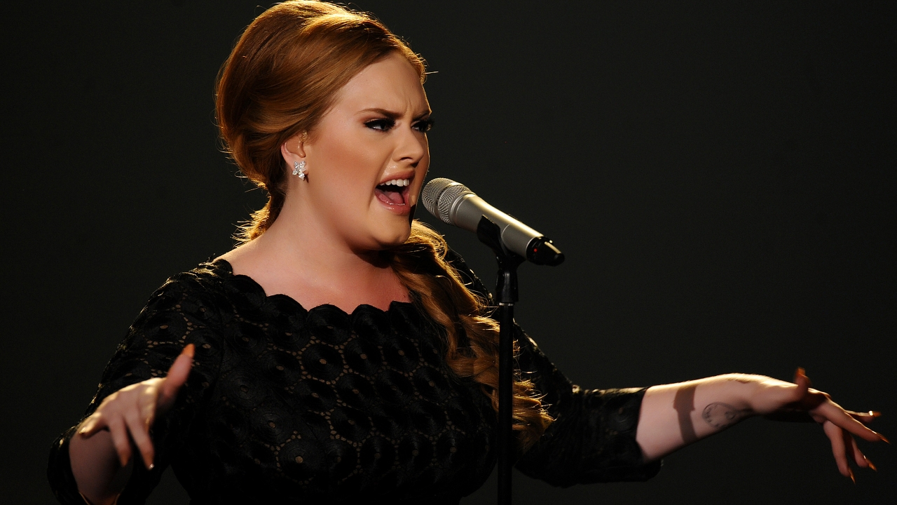 Adele Performing for 1280 x 720 HDTV 720p resolution