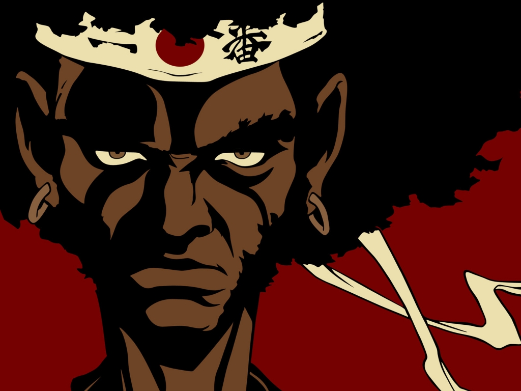 Afro Samurai Face for 1024 x 768 resolution