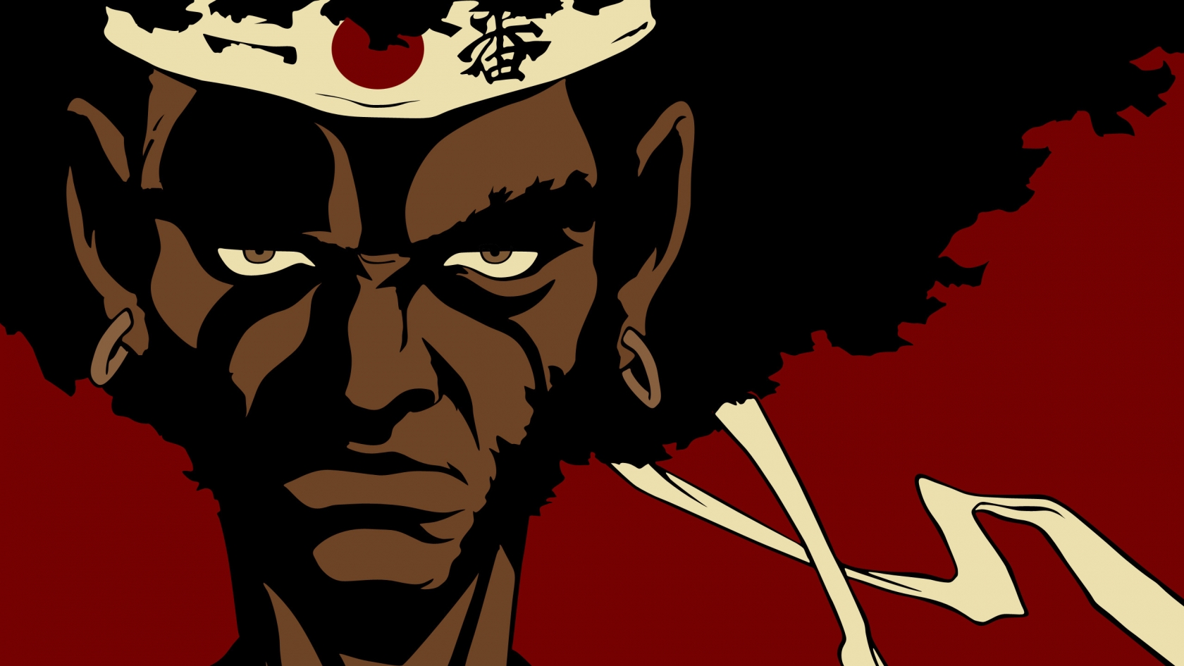 Afro Samurai Face for 1680 x 945 HDTV resolution