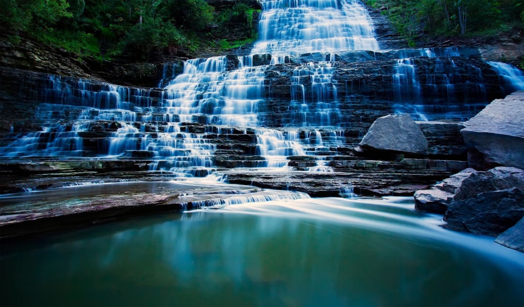 Albion Falls Ontario Canada for 1024 x 600 widescreen resolution