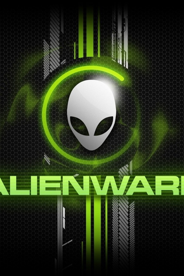 Alienware Logo for 640 x 960 iPhone 4 resolution