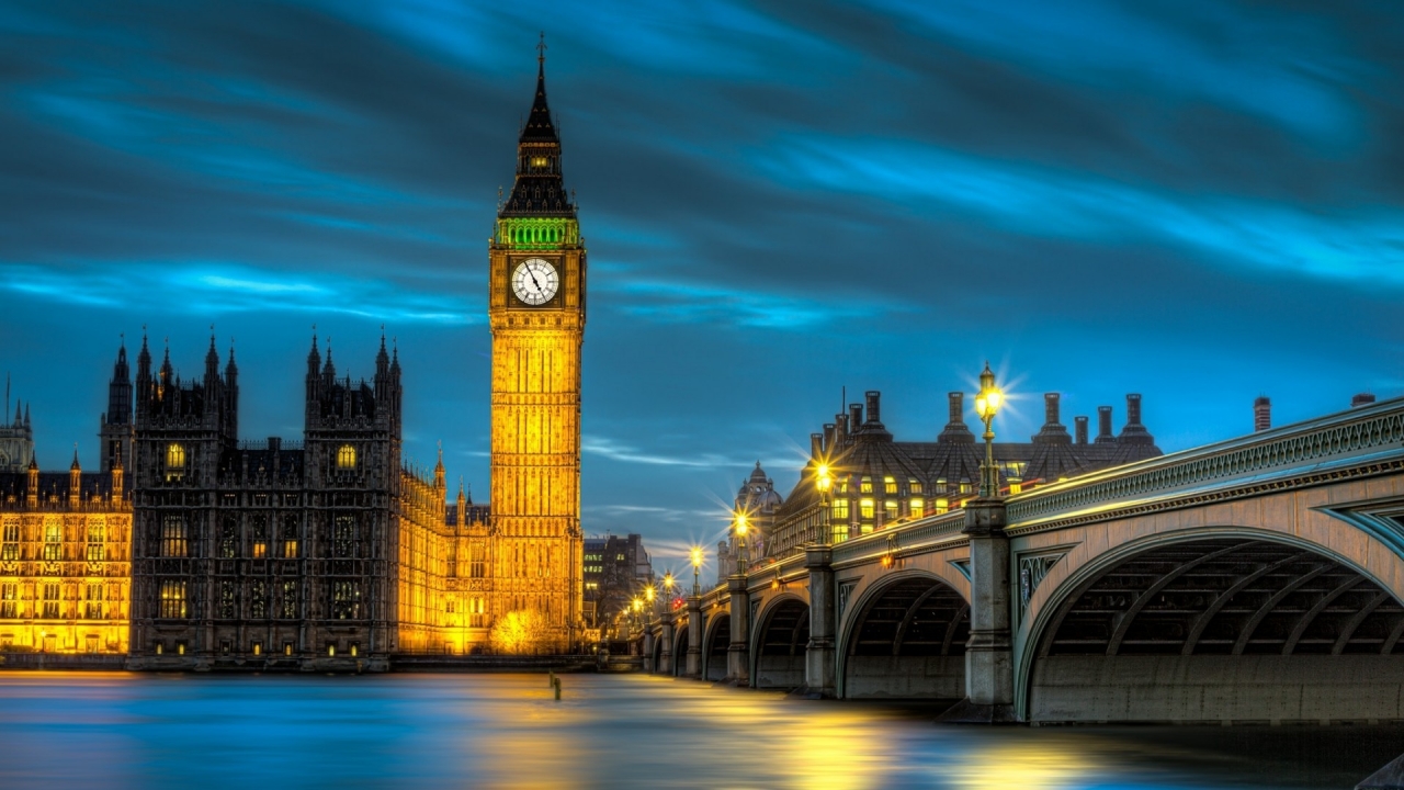 Amazing Palace of Westminster for 1280 x 720 HDTV 720p resolution