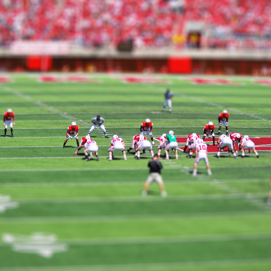 American Football Toy Effect for 1024 x 1024 iPad resolution