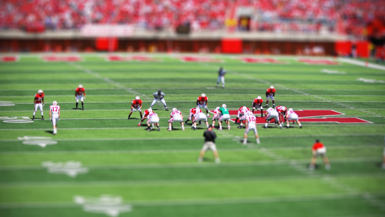 American Football Toy Effect for 1280 x 720 HDTV 720p resolution