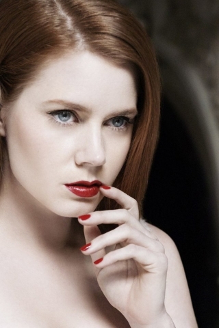 Amy Adams Red Lips for 320 x 480 iPhone resolution