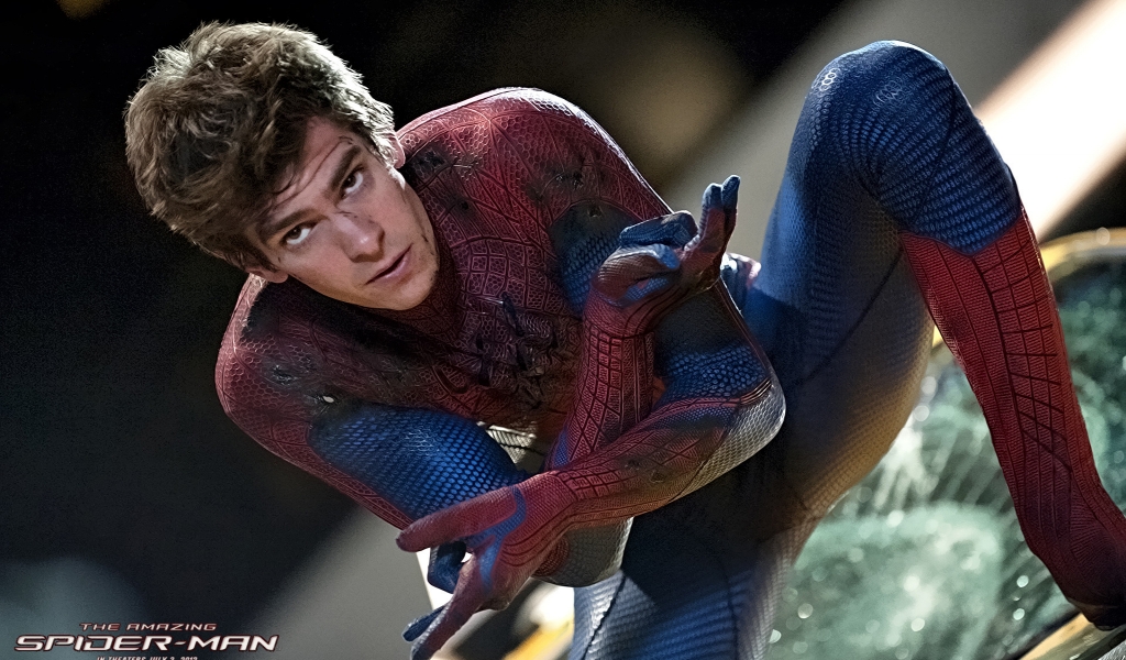 Andrew Garfield as Spider Man for 1024 x 600 widescreen resolution