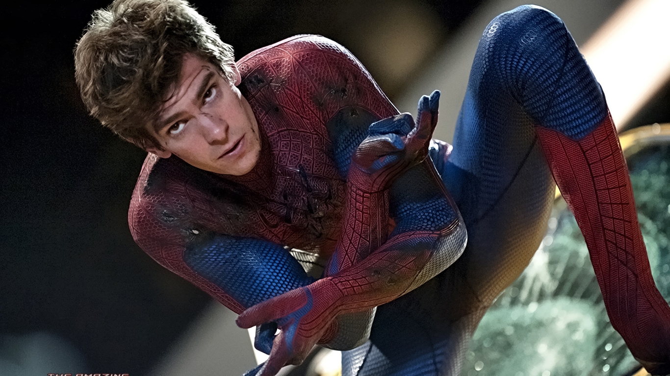 Andrew Garfield as Spider Man for 1366 x 768 HDTV resolution
