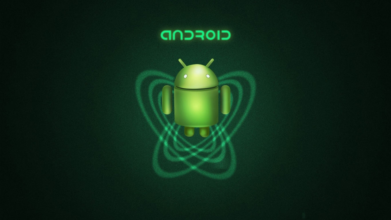 Android Mascot for 1366 x 768 HDTV resolution