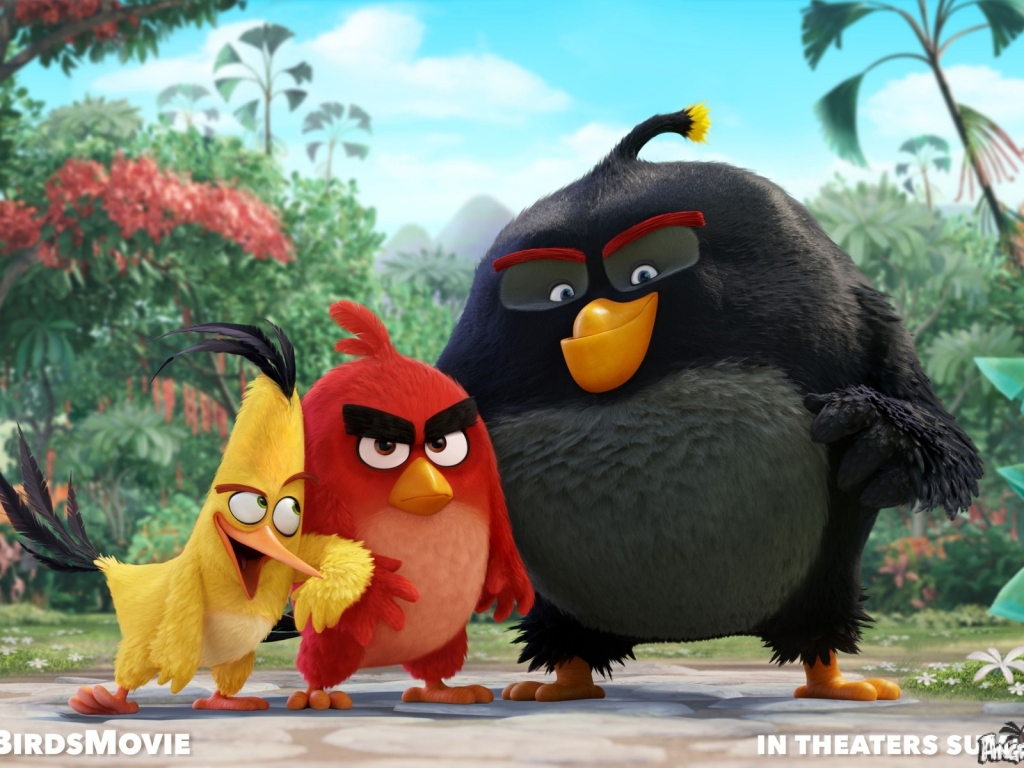Angry Birds Movie for 1024 x 768 resolution