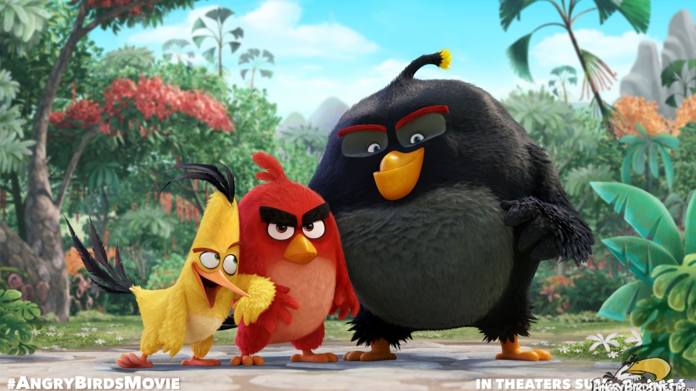 Angry Birds Movie for 1366 x 768 HDTV resolution