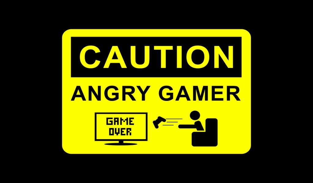 Angry Gamer for 1024 x 600 widescreen resolution
