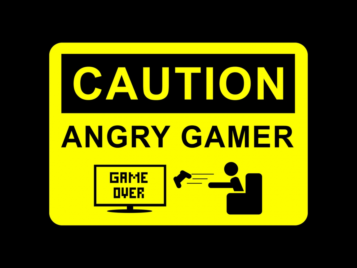 Angry Gamer for 1152 x 864 resolution