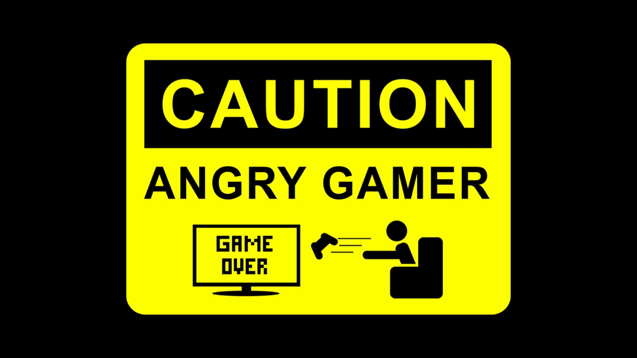 Angry Gamer for 1280 x 720 HDTV 720p resolution