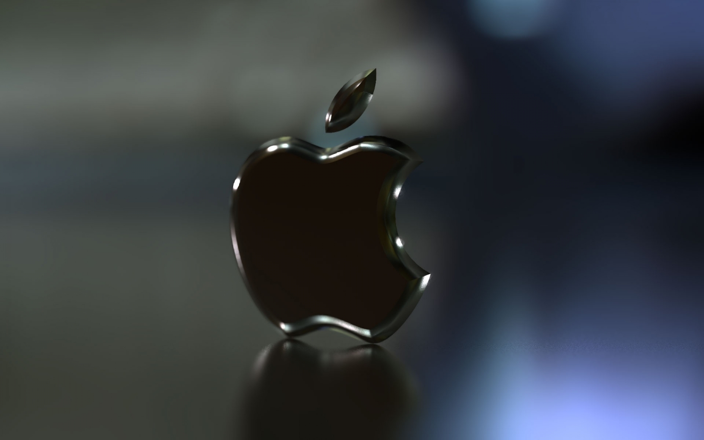 Apple Black Logo for 1440 x 900 widescreen resolution