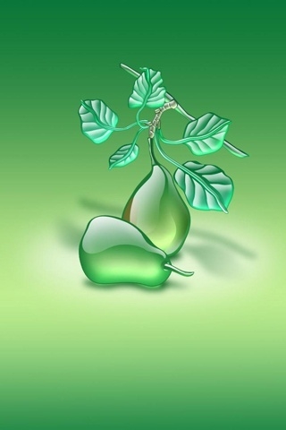 Aqua Peers Green for 320 x 480 iPhone resolution
