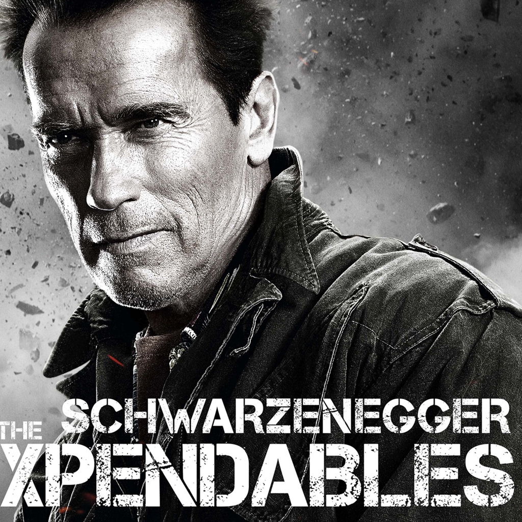 Arnold Schwarzenegger Expendables 2 for 1024 x 1024 iPad resolution