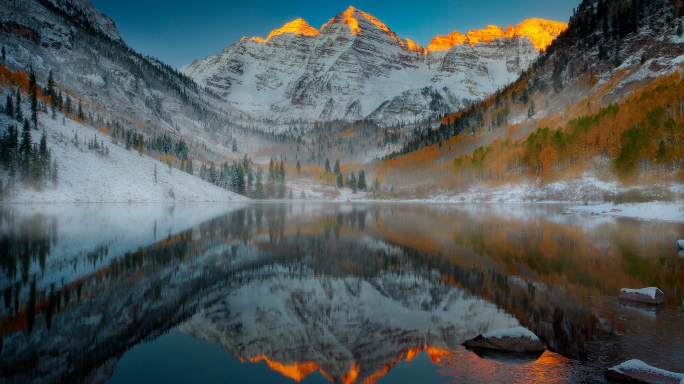 Aspen Mountain Colorado for 1366 x 768 HDTV resolution