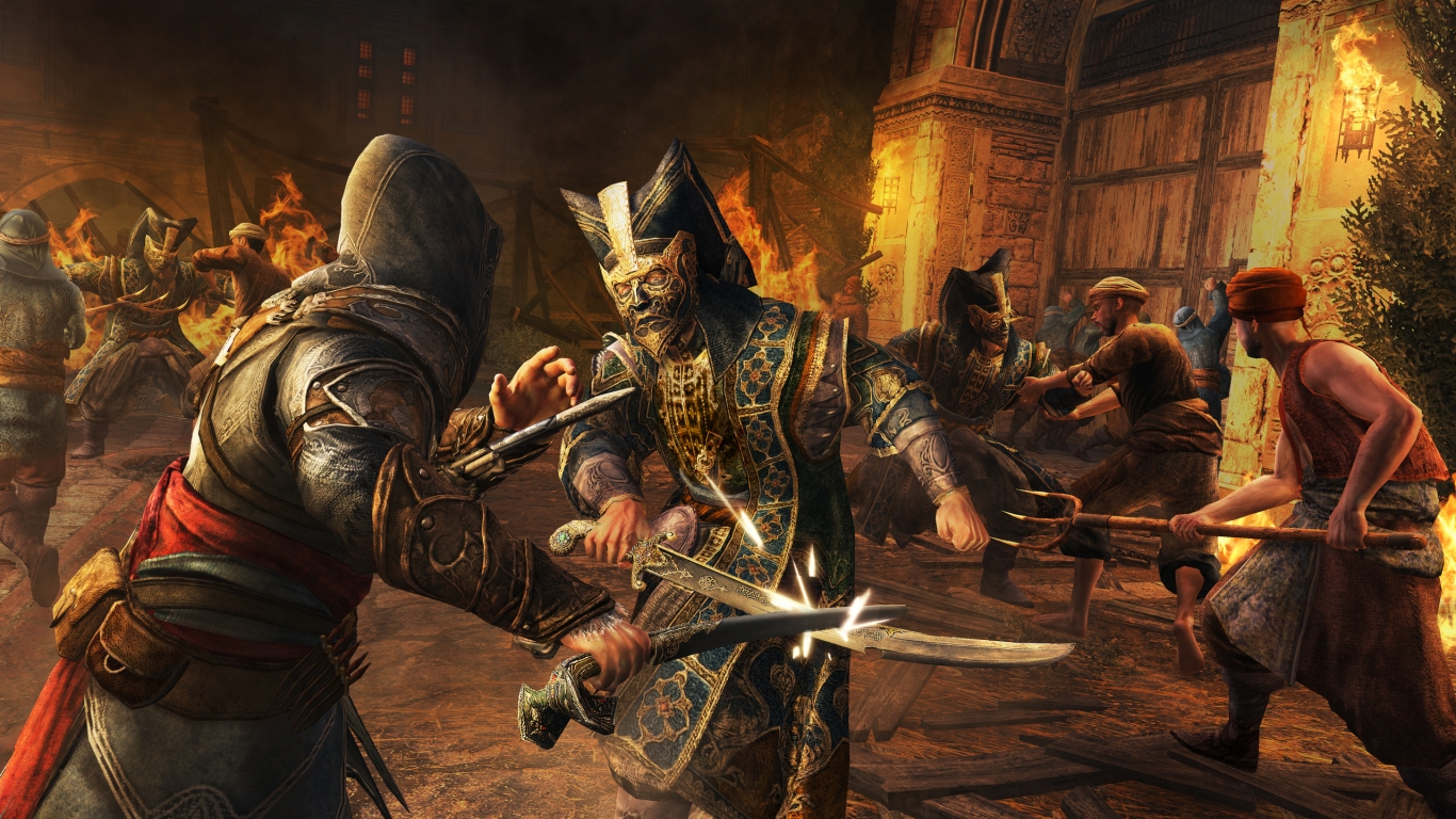 Assassin Creed Revelations Scene for 1366 x 768 HDTV resolution