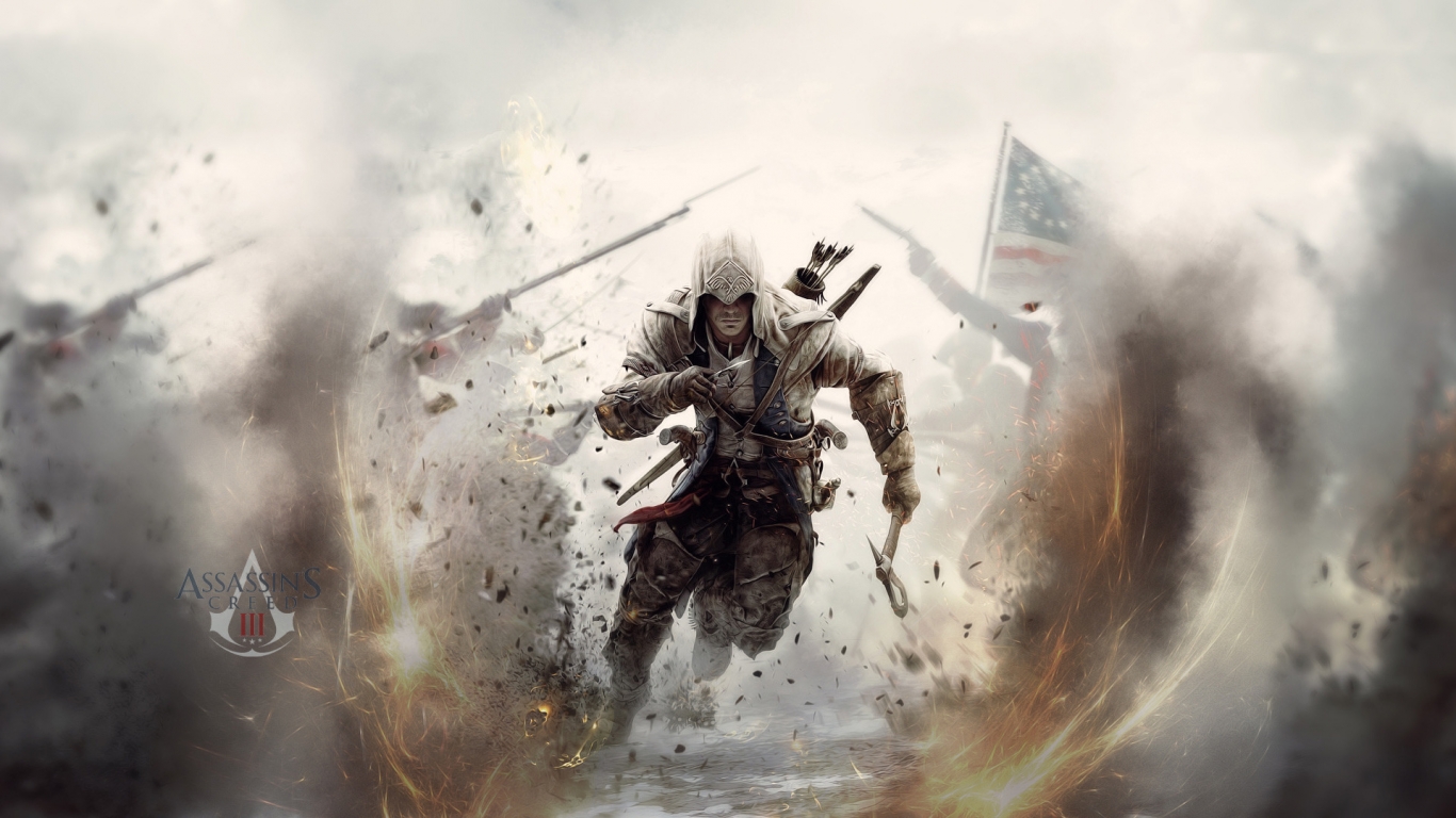 Assassins Creed 3 Game for 1366 x 768 HDTV resolution