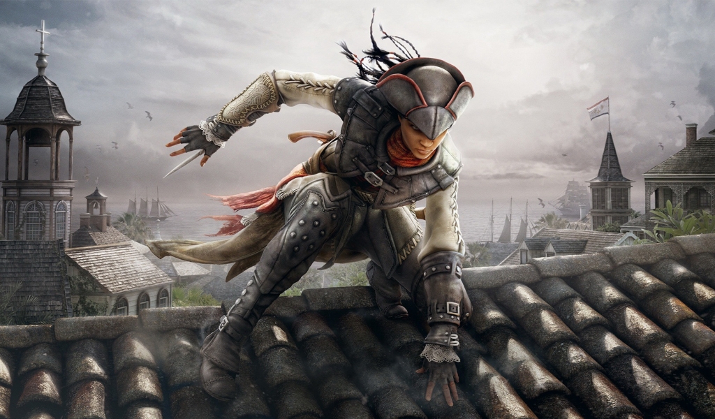 Assassins Creed 3 Liberation for 1024 x 600 widescreen resolution