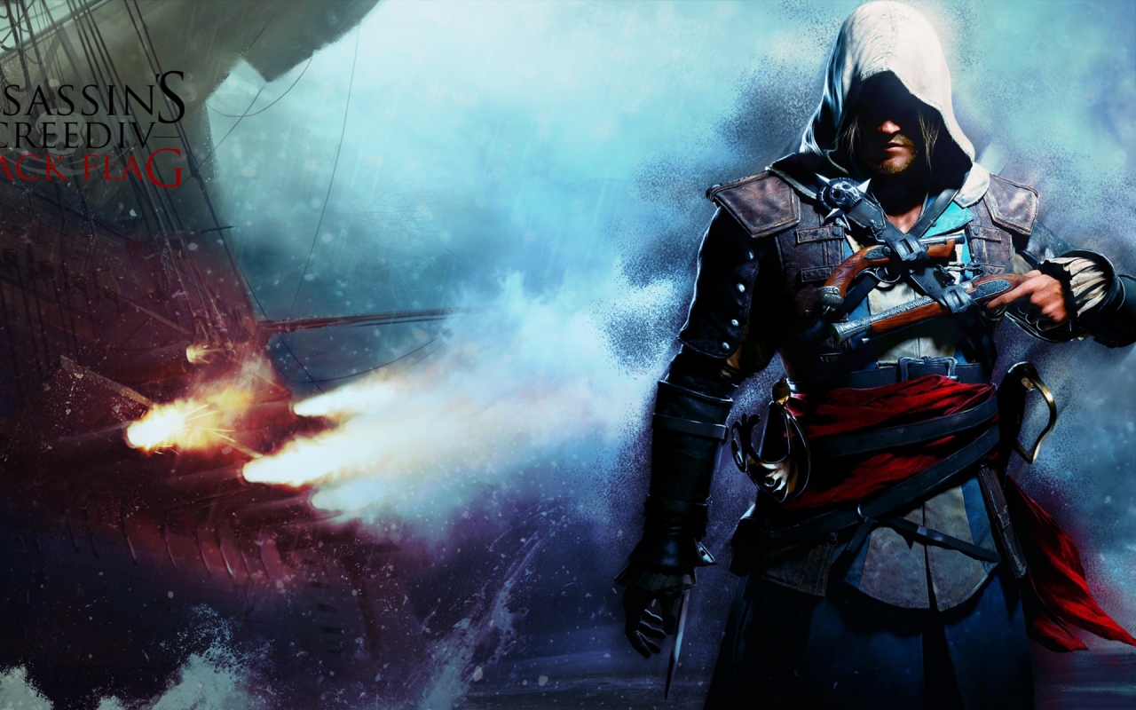 Assassins Creed 4 Black Flag for 1280 x 800 widescreen resolution
