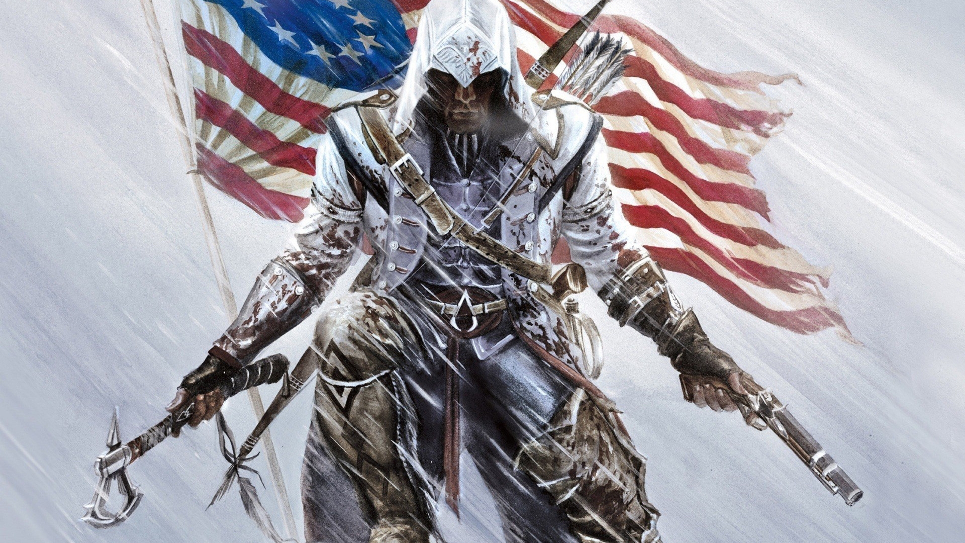 Assassins Creed American Flag for 1920 x 1080 HDTV 1080p resolution