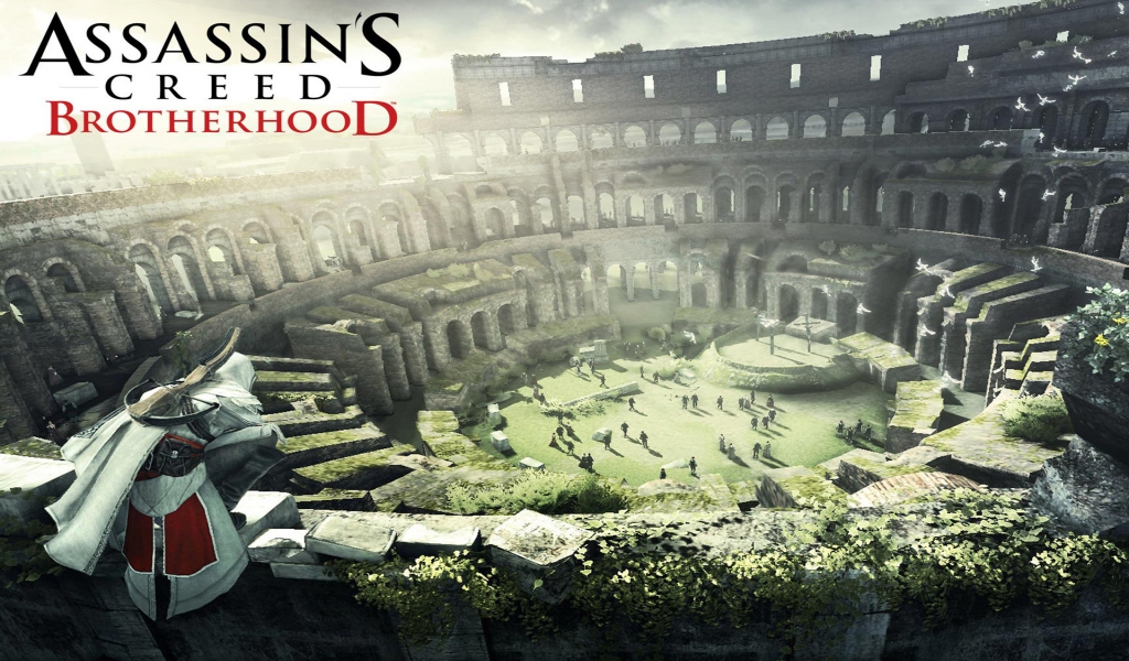 Assassins Creed Brotherhood for 1024 x 600 widescreen resolution