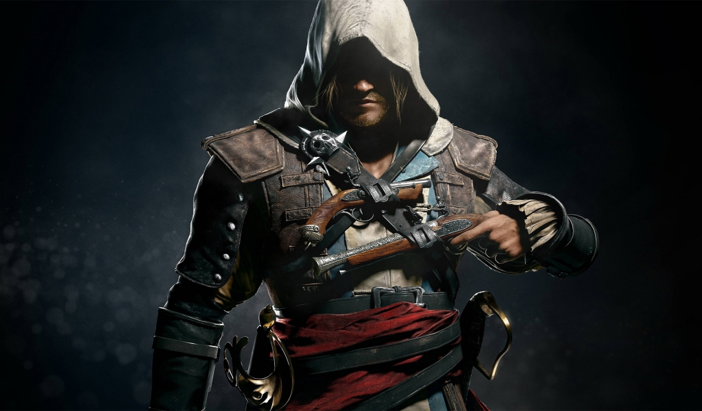Assassins Creed IV Black Flag for 1024 x 600 widescreen resolution
