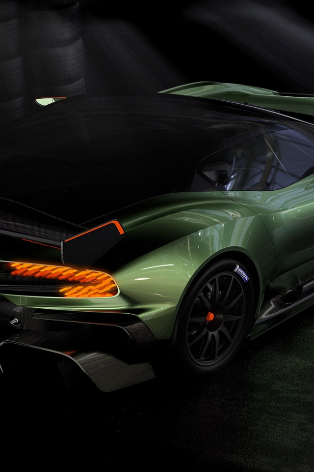 Aston Martin Vulcan Top View for 640 x 960 iPhone 4 resolution
