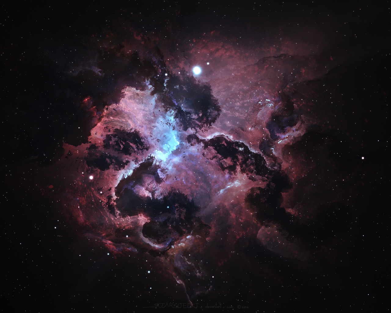 Atlantis Nexus Nebula for 1280 x 1024 resolution