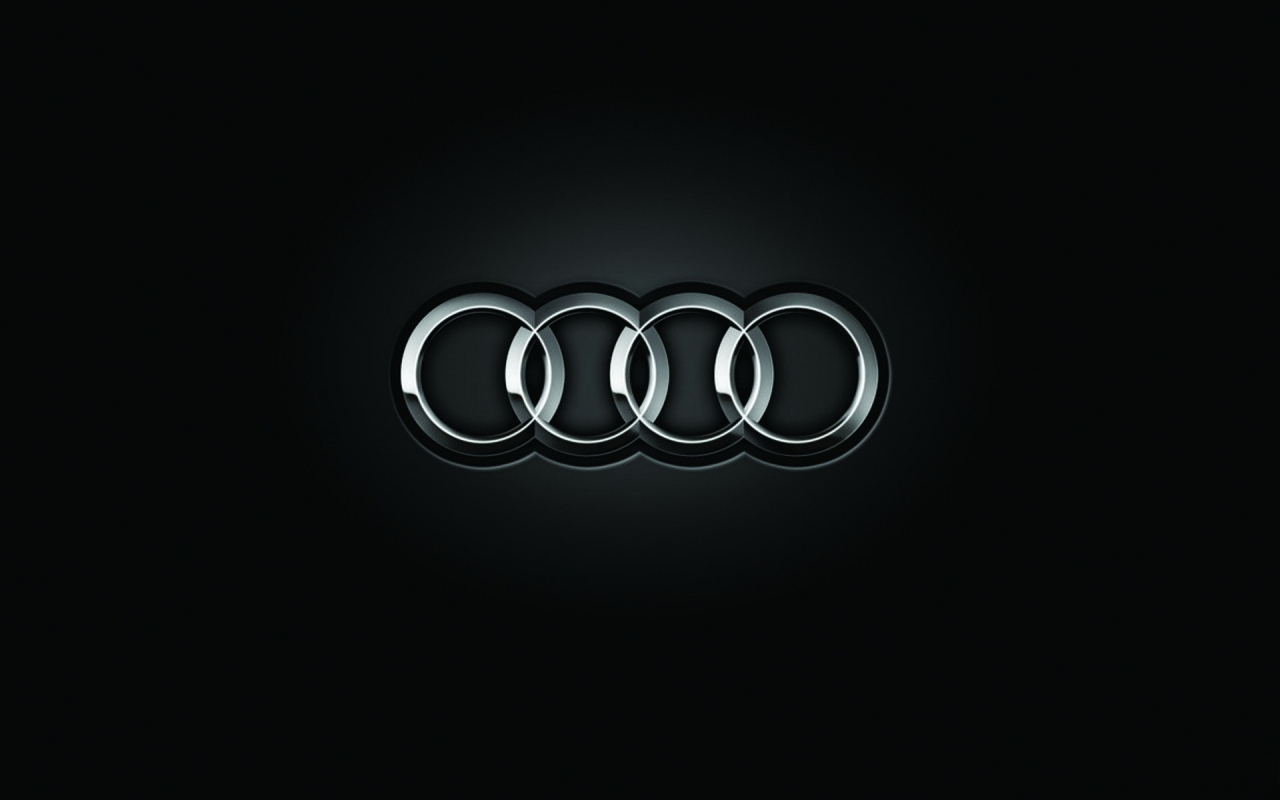 Audi Logo for 1280 x 800 widescreen resolution
