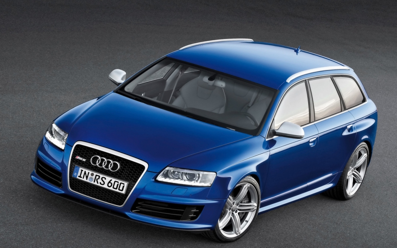 Audi RS6 Avant Front And Side 2008 for 1280 x 800 widescreen resolution